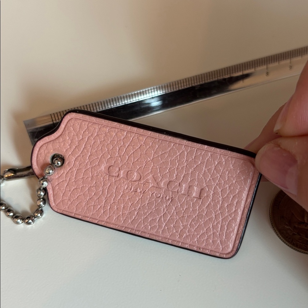 Coach Keychain Leather Tag - Picture 9 of 9